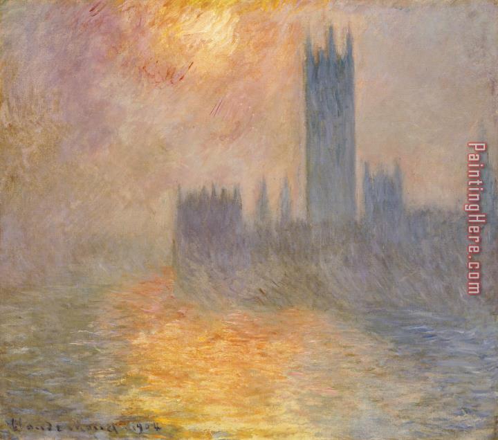 Claude Monet The Houses of Parliament at Sunset